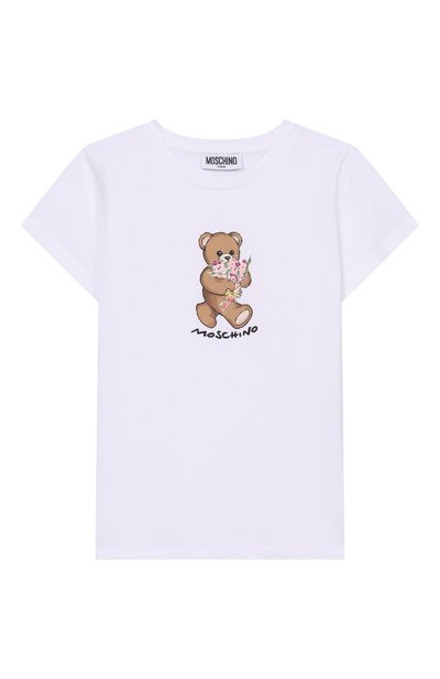 Хлопковая футболка MOSCHINO, арт. HGM06K/LAA02