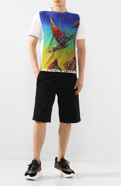 Комбинированные кроссовки chain reaction VERSACE, арт. DSU7071E/DTSPIG, фото 2