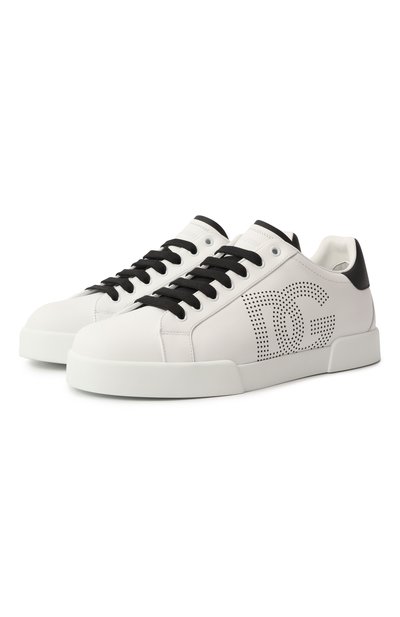 Кожаные кеды portofino DOLCE & GABBANA, арт. CS2277/AV066, фото 1