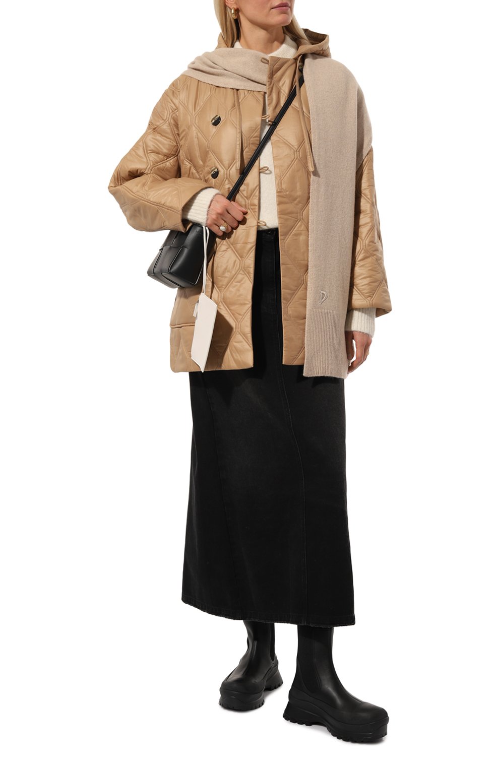 Шарф из кашемира и шелка DONDUP, арт. WK288/Y00480D XXX DD W23, фото 2