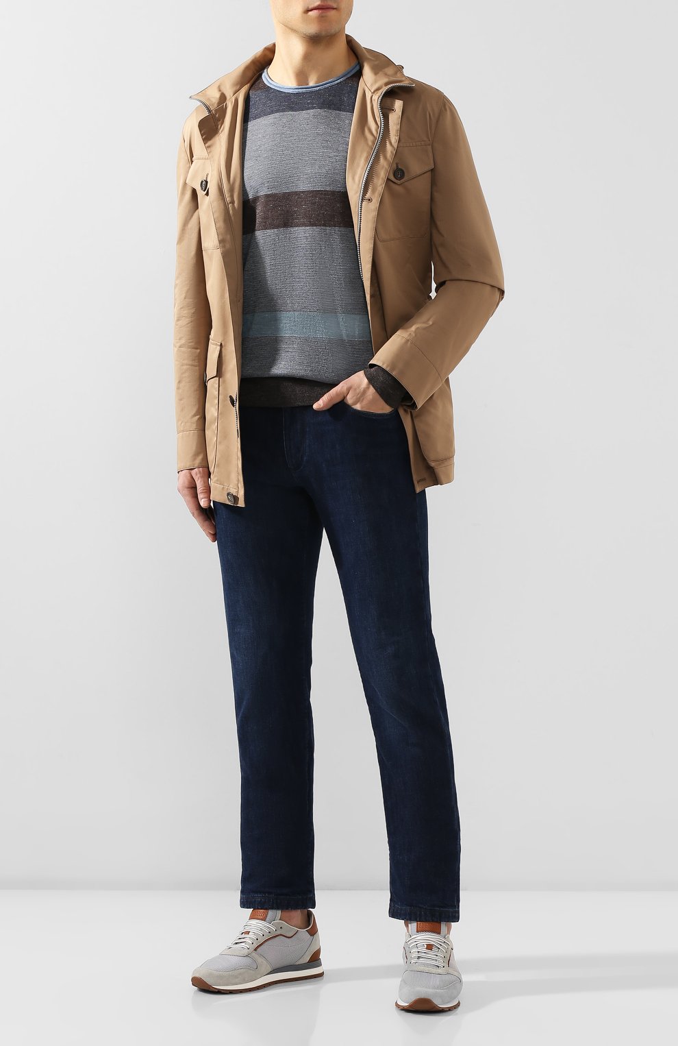 Джемпер из смеси шелка и кашемира GIORGIO ARMANI, арт. 3HSM34/SM20Z, фото 2