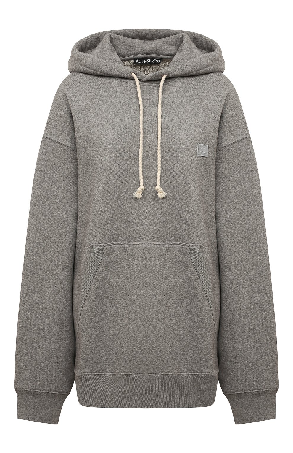 Хлопковое худи ACNE STUDIOS серого цвета по цене 45600 руб., арт. CI0079/W, фото 1 Хлопковое худи ACNE STUDIOS, арт. CI0079/W, фото 1