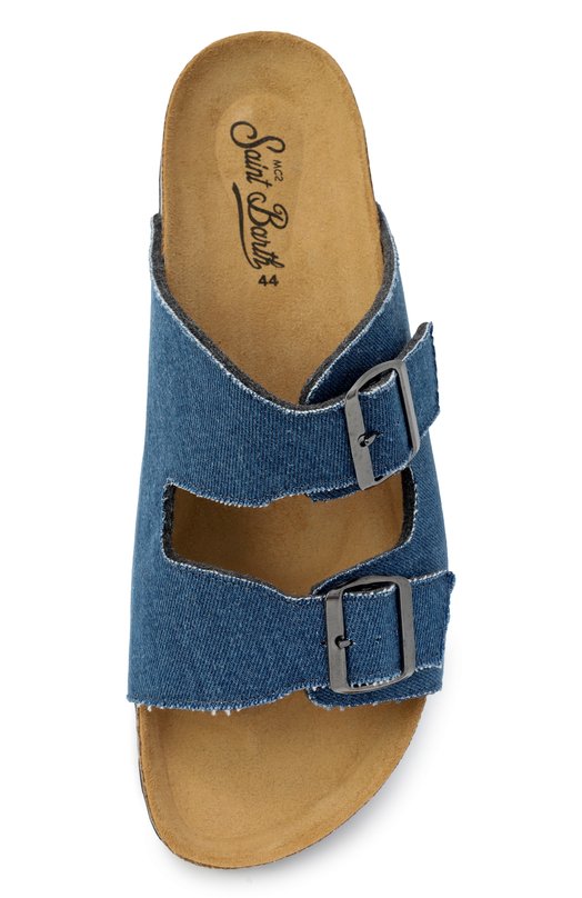 Текстильные шлепанцы MC2 Saint Barth STBA SANDAL N/01893H Синий  STBA SANDAL N/01893H Фото 6
