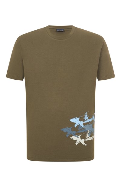 Мужская хлопковая футболка PAUL&SHARK, арт. 25411040