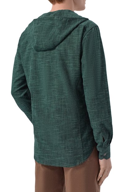 Рубашка из шерсти и шелка KITON, арт. UMCMARK0615E08, фото 4