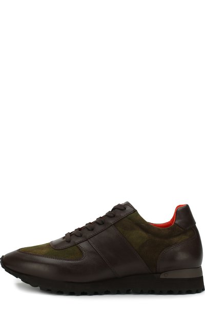 Комбинированные кроссовки на шнуровке RALPH LAUREN, арт. 815673571, фото 3