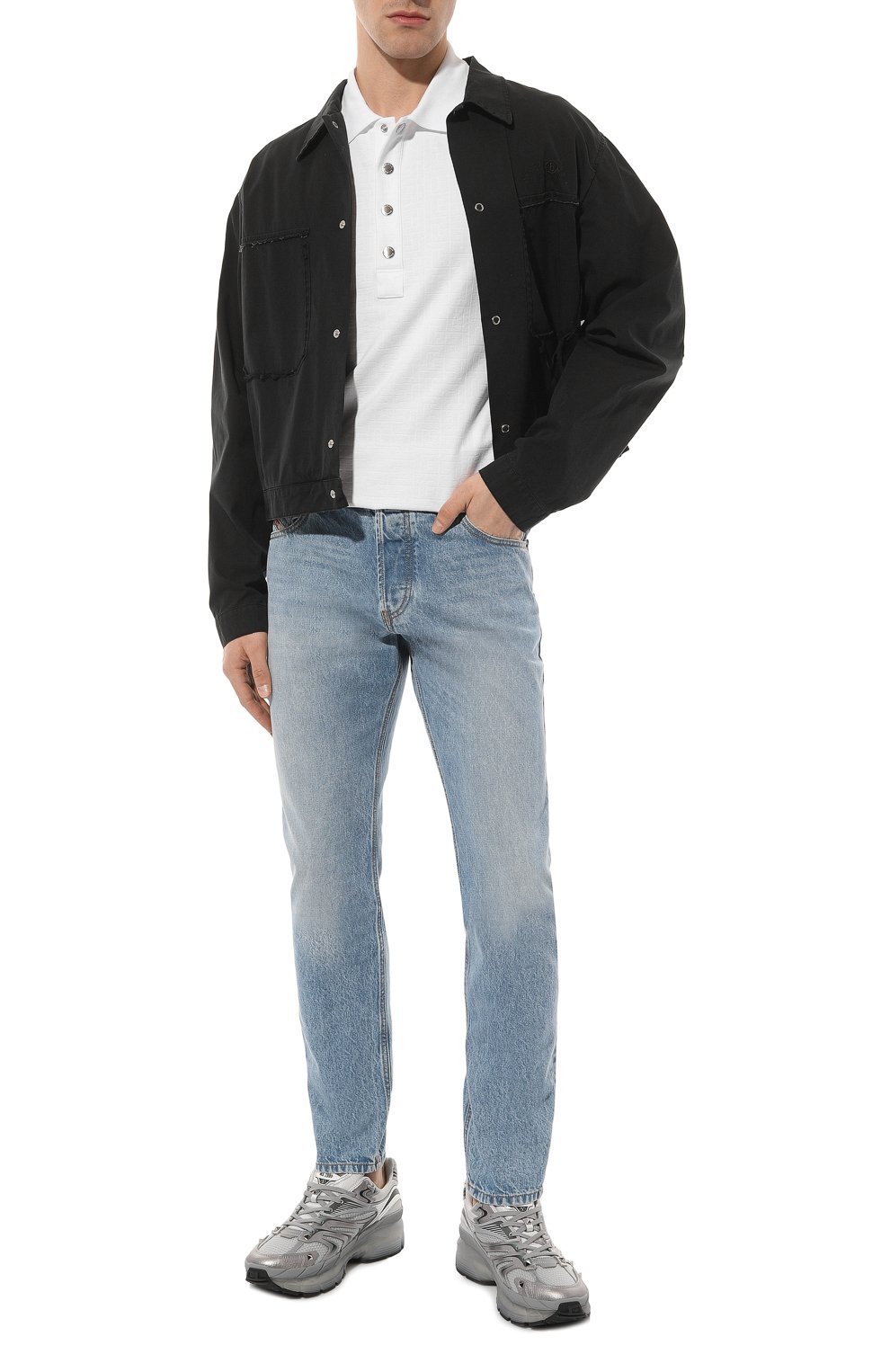 Хлопковое поло BALMAIN, арт. CH1GB000/JB82, фото 2