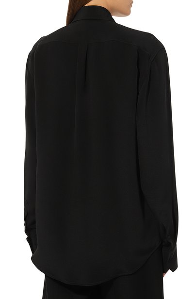 Шелковая блузка ARMARIUM черного цвета по цене 108000 руб., арт. ARMFWT010/SE02, фото 4 Шелковая блузка ARMARIUM, арт. ARMFWT010/SE02, фото 4