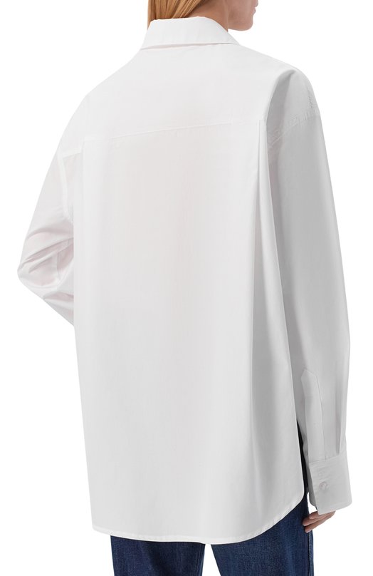 Хлопковая рубашка Loulou de Saison LEE Белый  LEE Фото 4