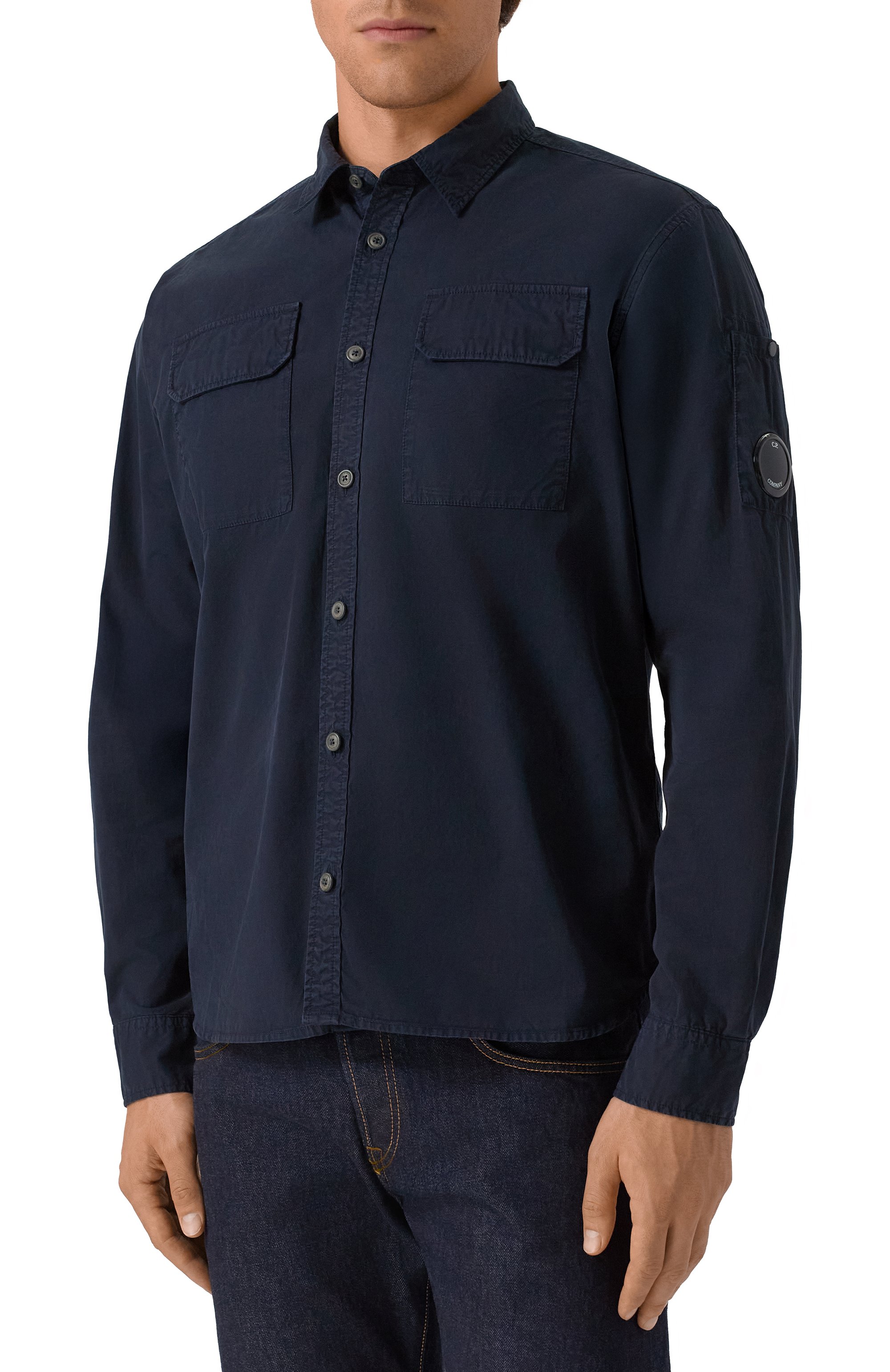 Хлопковая рубашка C.P. COMPANY, арт. RCCMSH706A110143G, фото 3