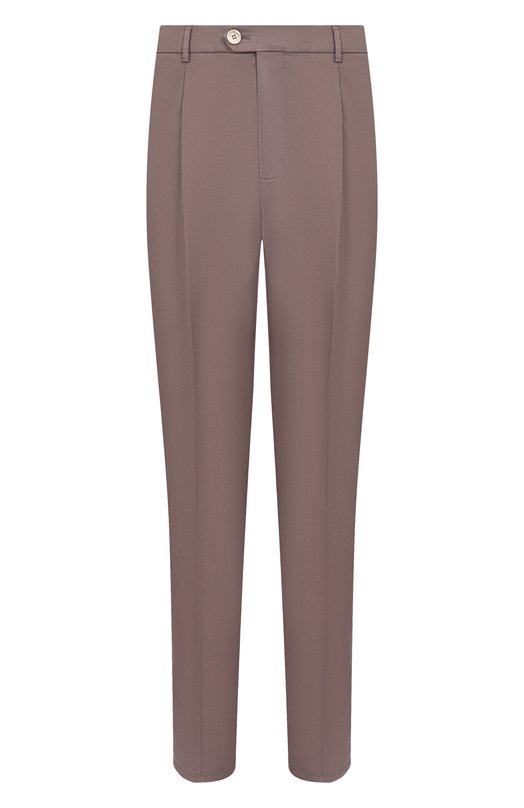 Хлопковые брюки Brunello Cucinelli M289LE1450 Коричневый M289LE1450