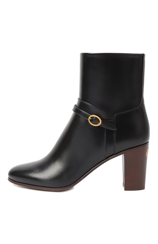 Кожаные ботильоны Pattie 75 Valentino 7W2S0MT7/ZJM Чёрный  7W2S0MT7/ZJM Фото 4