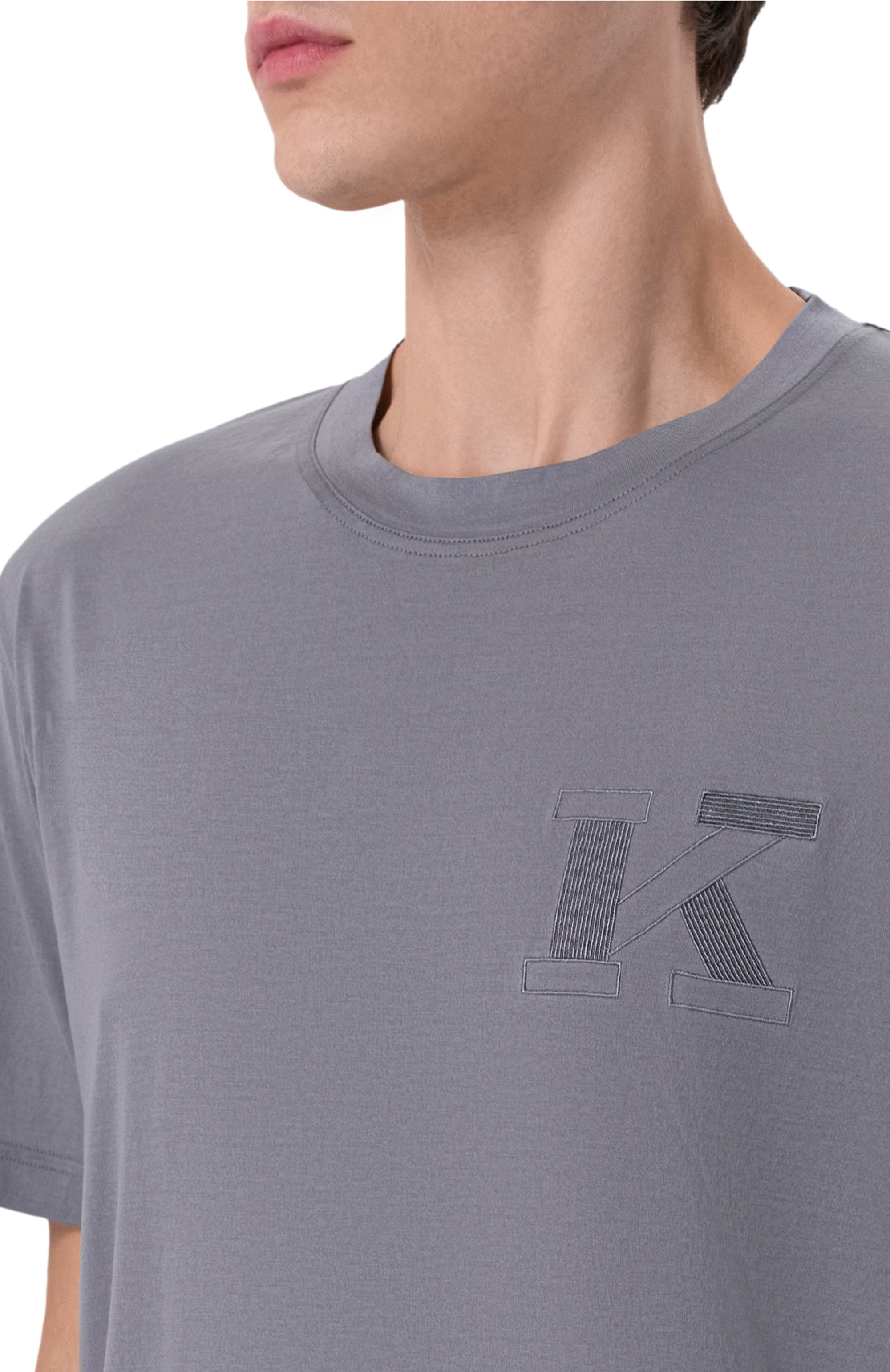 Хлопковая футболка KITON, арт. UMK0827KG, фото 5