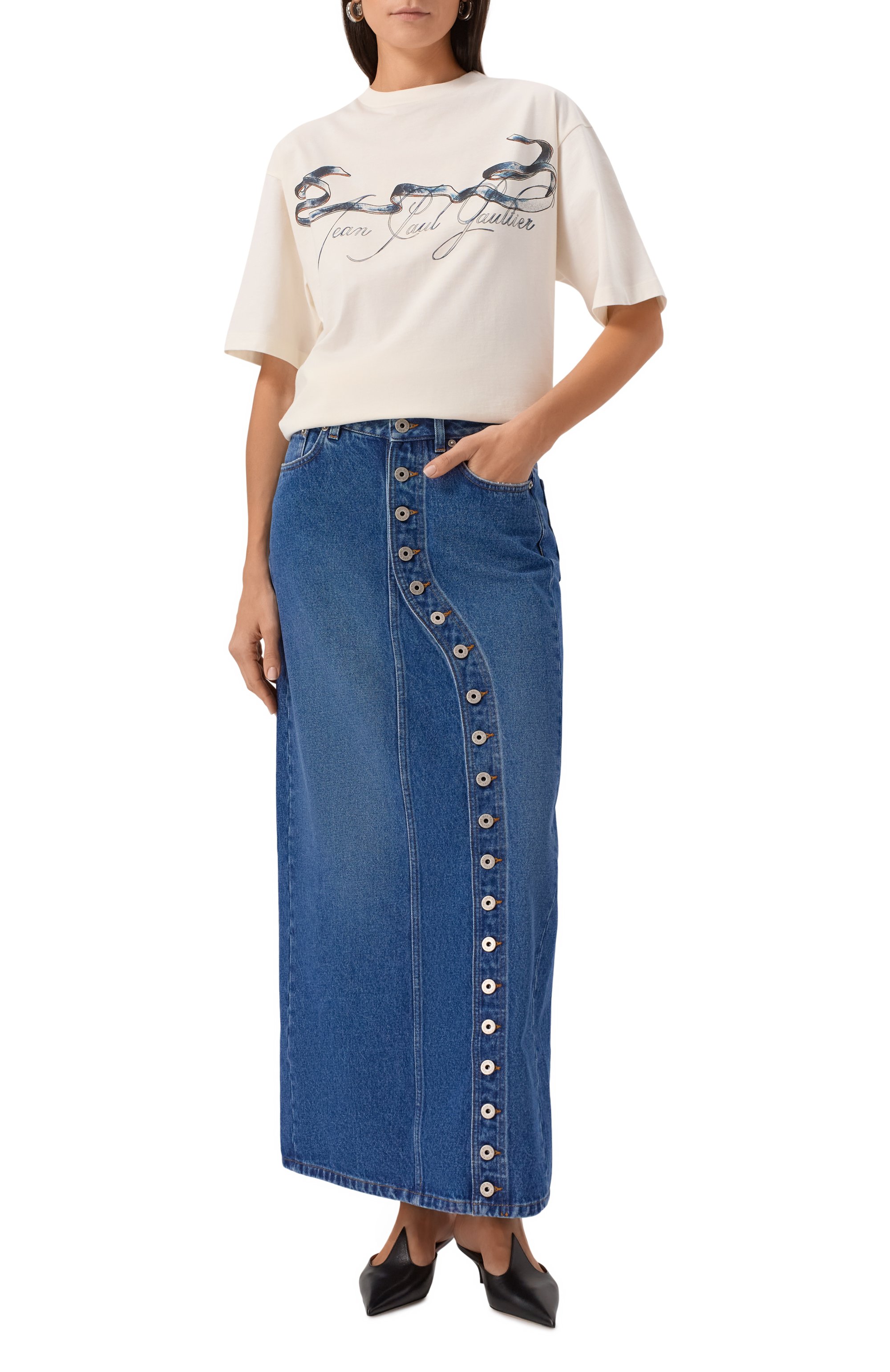 Джинсовая юбка JEAN PAUL GAULTIER, арт. 25/34-F-JU151-D013, фото 2