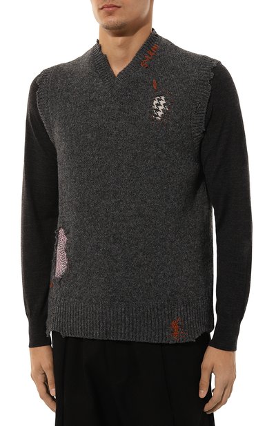 Шерстяной жилет MARNI, арт. CVMG0130Q0/UFH938, фото 3