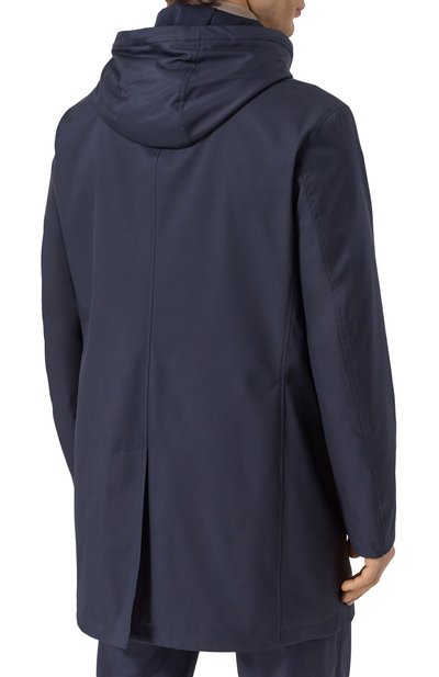 Плащ CANALI темно-синего цвета по цене 218000 руб., арт. O20381-SG03221, фото 4 Плащ CANALI, арт. O20381-SG03221, фото 4