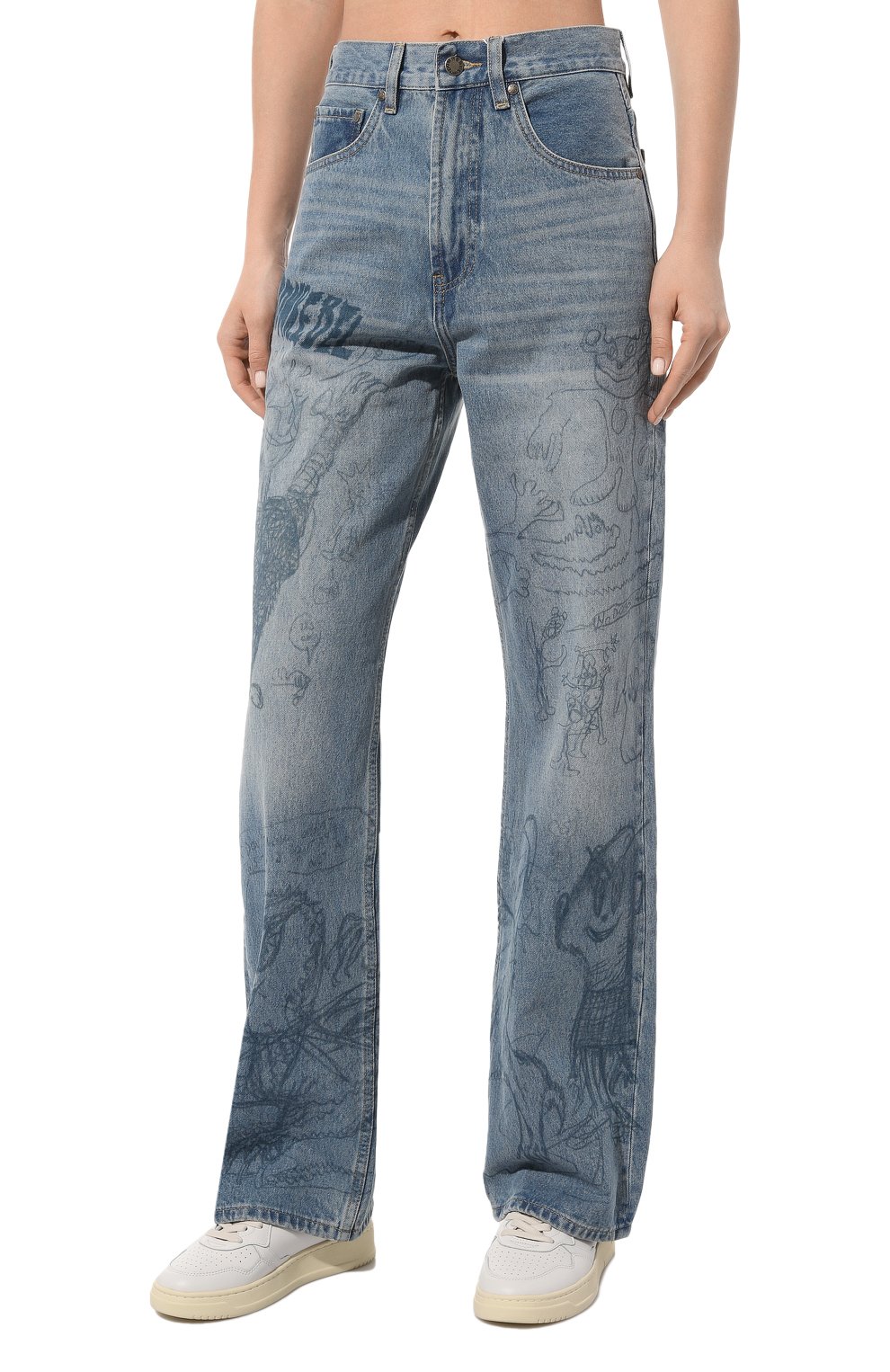 Джинсы DOMREBEL синего цвета по цене 49950 руб., арт. H0MEW0RK JEANS/B00TCUT JEANS (26-36), фото 3 Джинсы DOMREBEL, арт. H0MEW0RK JEANS/B00TCUT JEANS (26-36), фото 3