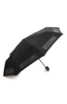 Мужской складной зонт MOSCHINO черного цвета, арт. 8064-T0PLESS | Фото 2 (Материал: Текстиль, Синтетический материал, Металл; Материал сплава: Проставлено; Нос: Не проставлено)