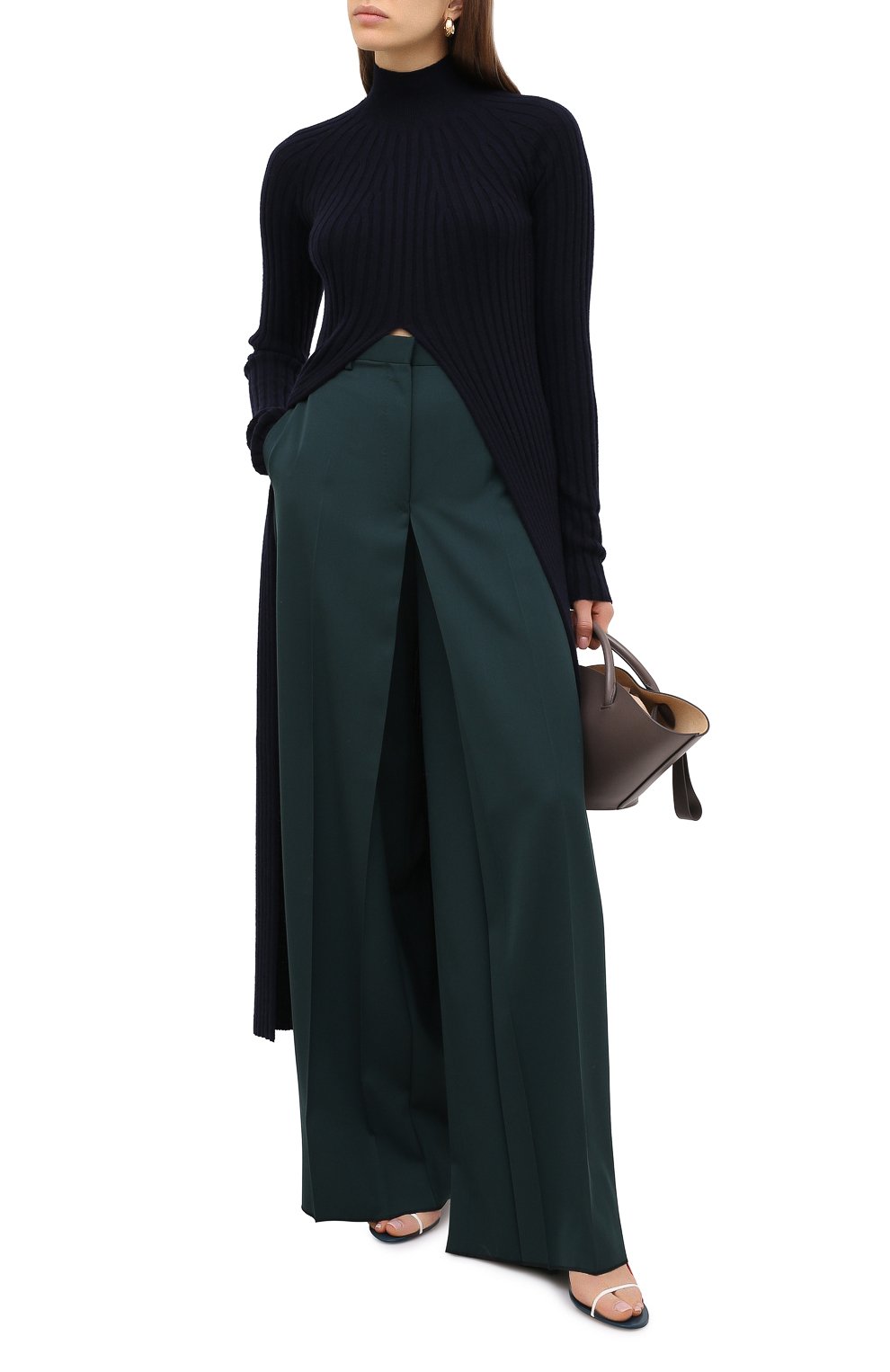 Свитер JIL SANDER темно-синего цвета по цене 83150 руб., арт. JSPR754058-WRY21058, фото 2 Свитер JIL SANDER, арт. JSPR754058-WRY21058, фото 2