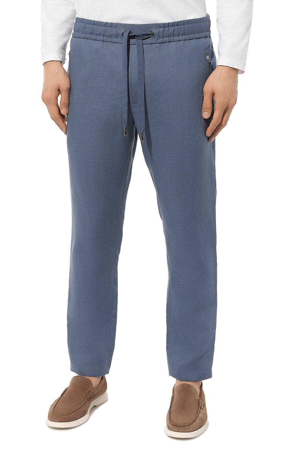 Льняные брюки DOLCE & GABBANA, арт. GVZAET/GG862, фото 3