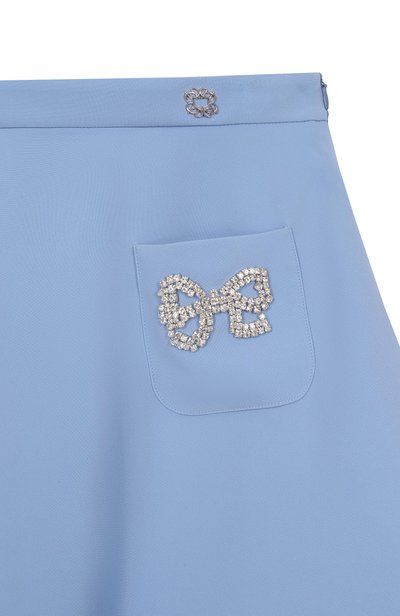 Юбка ELIE SAAB JUNIOR голубого цвета по цене 48300 руб., арт. EFG0051/TS0802, фото 3 Юбка ELIE SAAB JUNIOR, арт. EFG0051/TS0802, фото 3