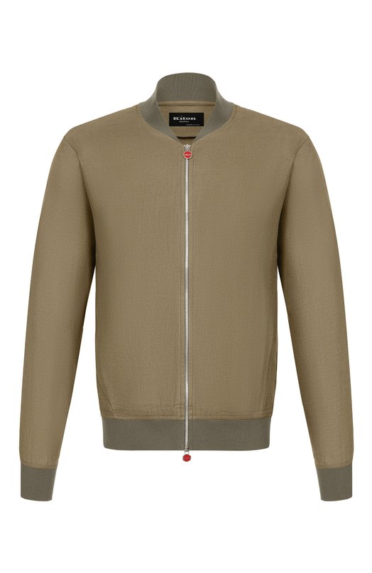 Льняной бомбер Kiton UG0001H09690 Хаки UG0001H09690