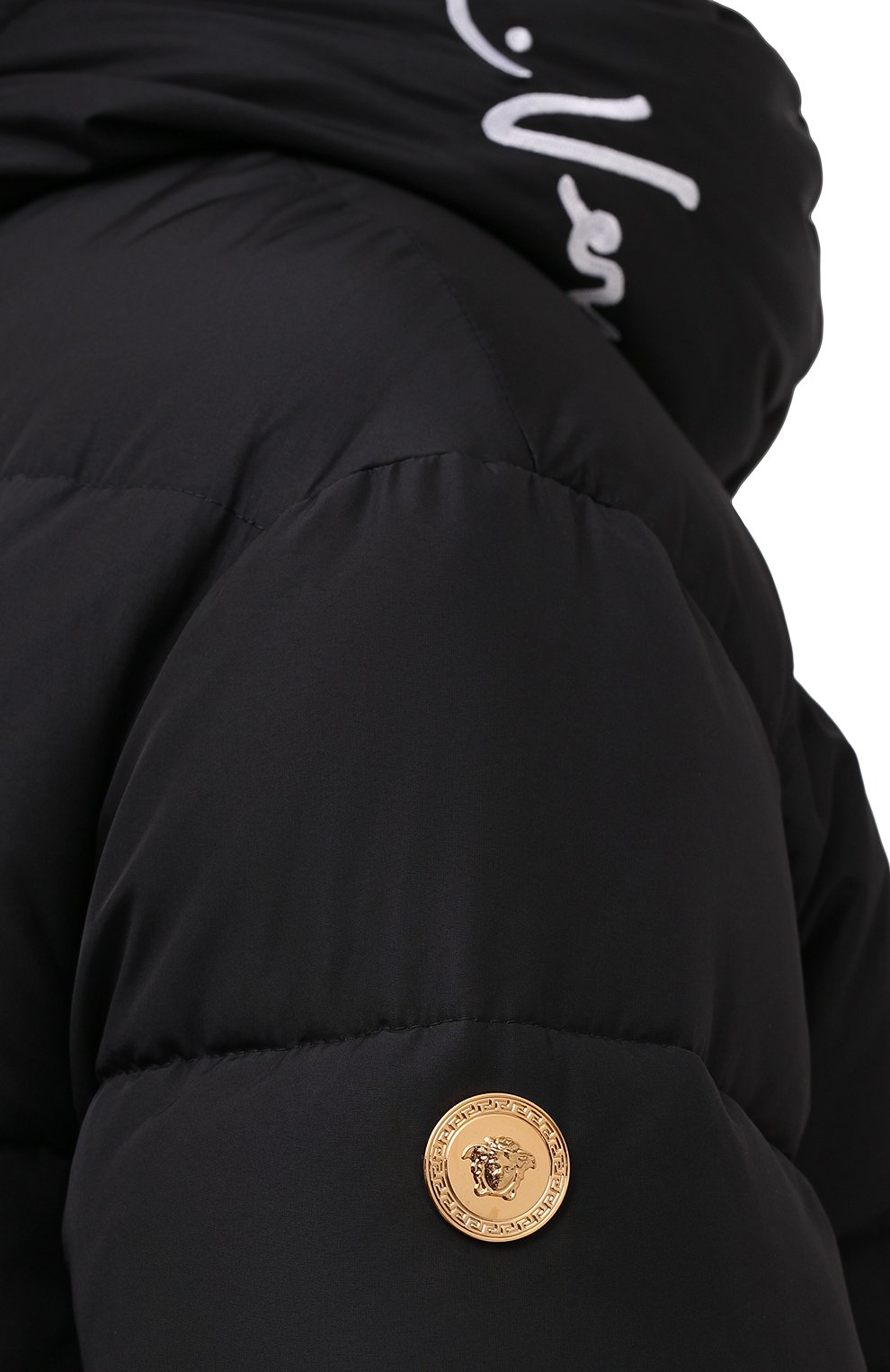 Пуховик VERSACE черного цвета по цене 367000 руб., арт. A87277/A217839, фото 6 Пуховик VERSACE, арт. A87277/A217839, фото 6