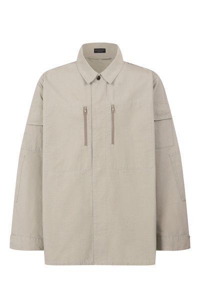 Мужская хлопковая куртка-рубашка garde-robe BALENCIAGA, арт. 814719/TQP13