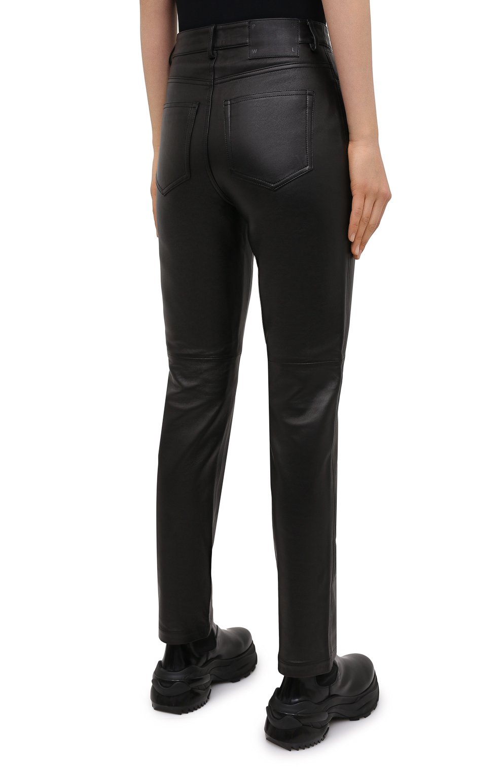 Кожаные брюки PROENZA SCHOULER WHITE LABEL, арт. WL2046032-LR184, фото 4