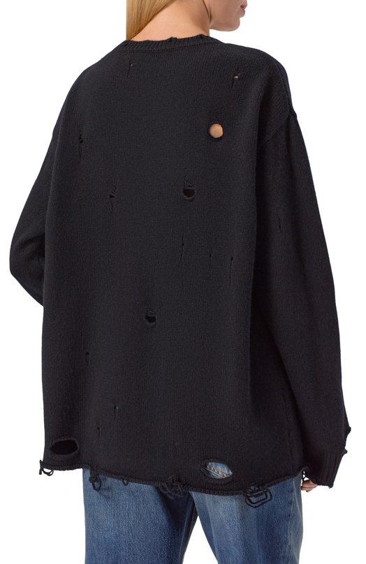 Свитер из шерсти и кашемира Addicted AD1004 Чёрный  AD1004 Фото 4