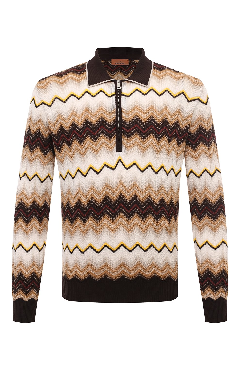 Поло из хлопка и шерсти MISSONI, арт. US24W20A/BK039V, фото 1