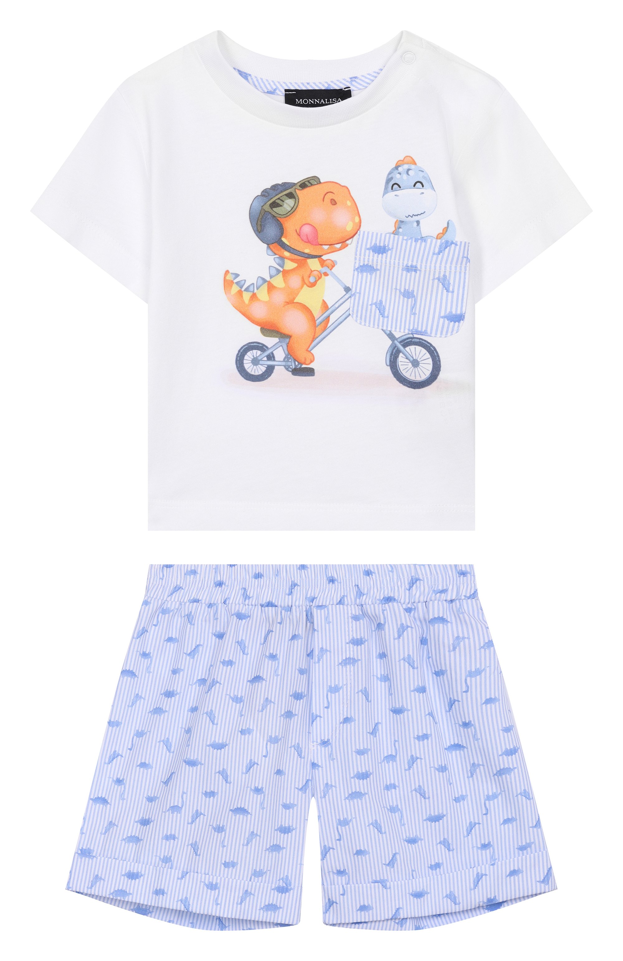 Комплект из футболки и шорт MONNALISA, арт. 28G501, фото 1
