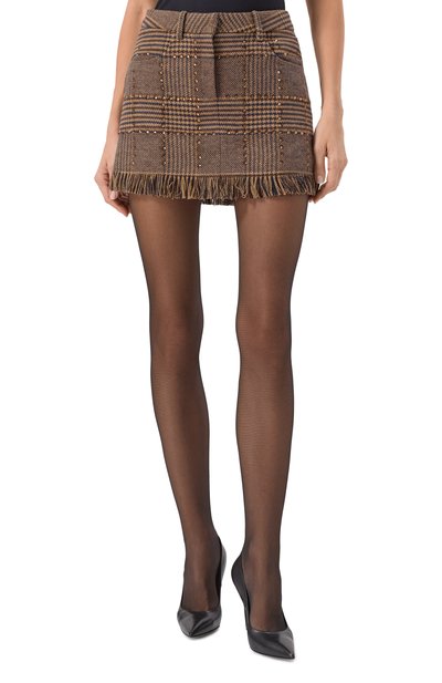 Юбка с отделкой стразами GIUSEPPE DI MORABITO, арт. 05FWSK159C 05307, фото 3