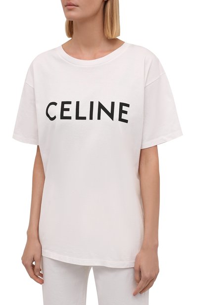 Хлопковая футболка CELINE, арт. 2X764501F, фото 3