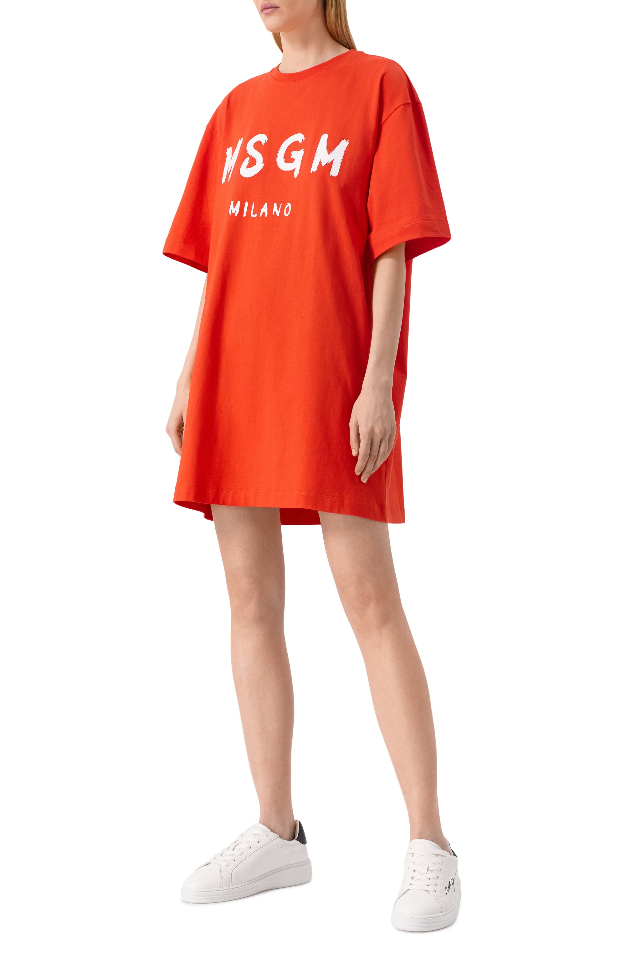 Хлопковое платье MSGM, арт. 3841MDA510/257002, фото 2