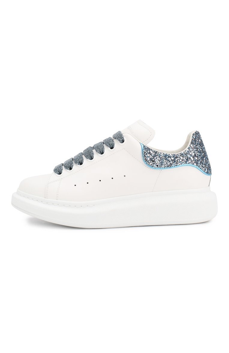 Кожаные кеды ALEXANDER MCQUEEN, арт. 558945/WHNBK, фото 1