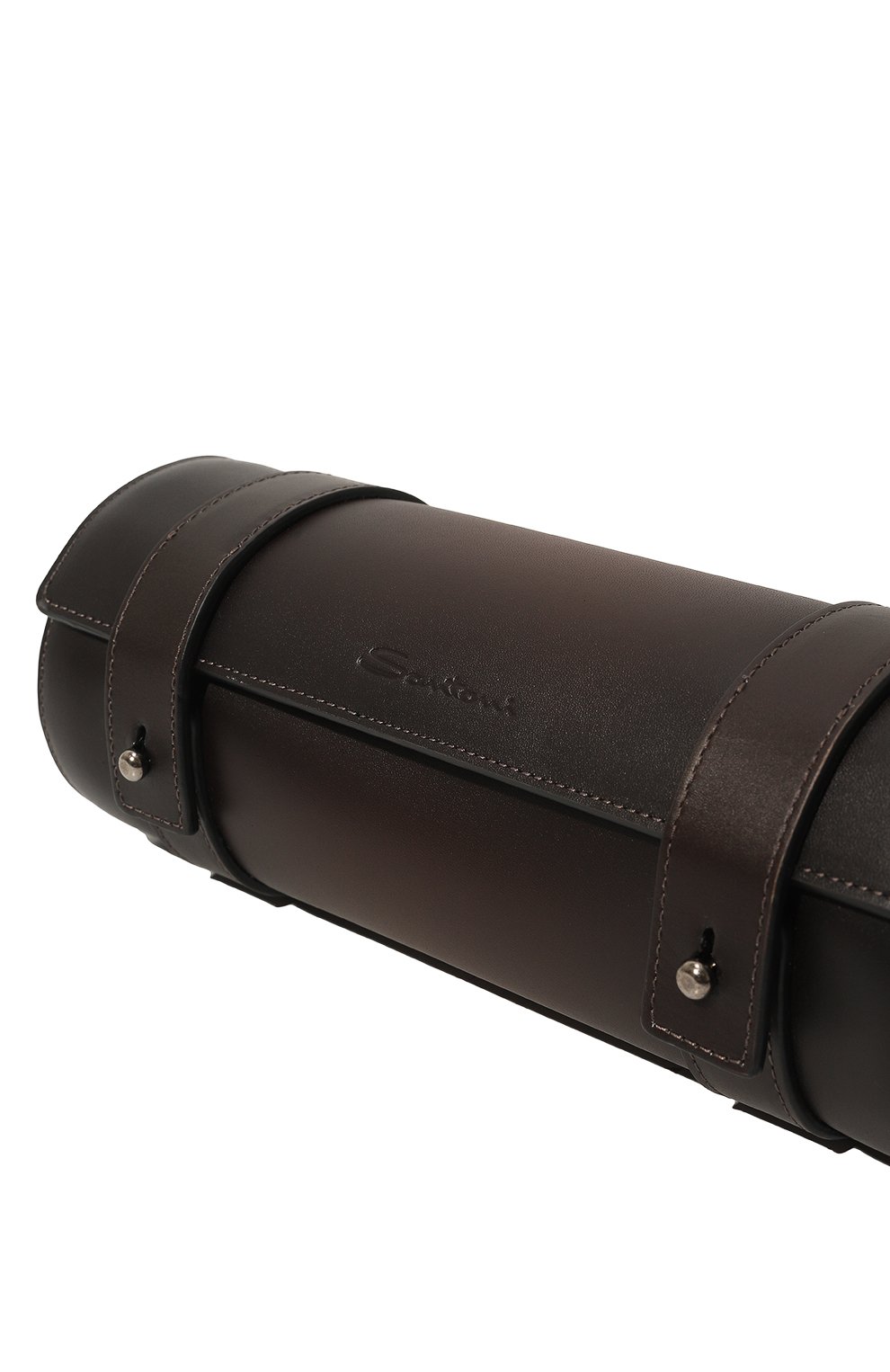 Кожаный футляр для часов SANTONI темно-коричневого цвета по цене 66550 руб., арт. UFPGA2282F0-GFUL, фото 2 Кожаный футляр для часов SANTONI, арт. UFPGA2282F0-GFUL, фото 2