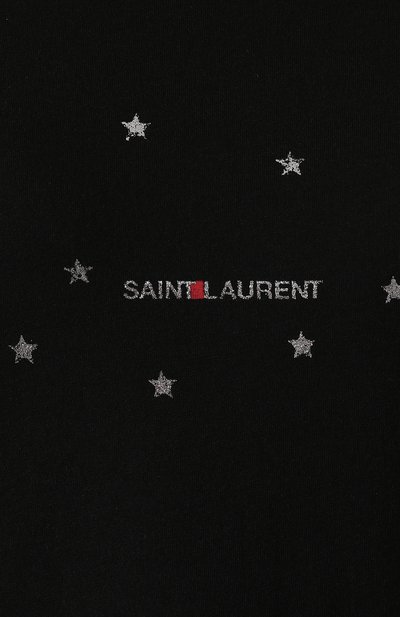 Хлопковая футболка SAINT LAURENT, арт. 577062/YBJF2, фото 5