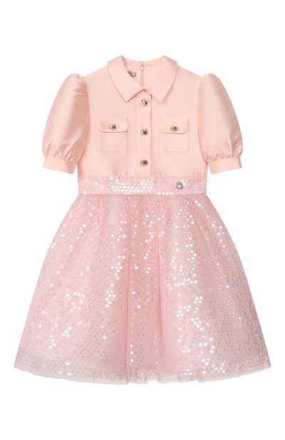 Хлопковое платье ELIE SAAB JUNIOR, арт. EFAB120 V1/TS0724_001