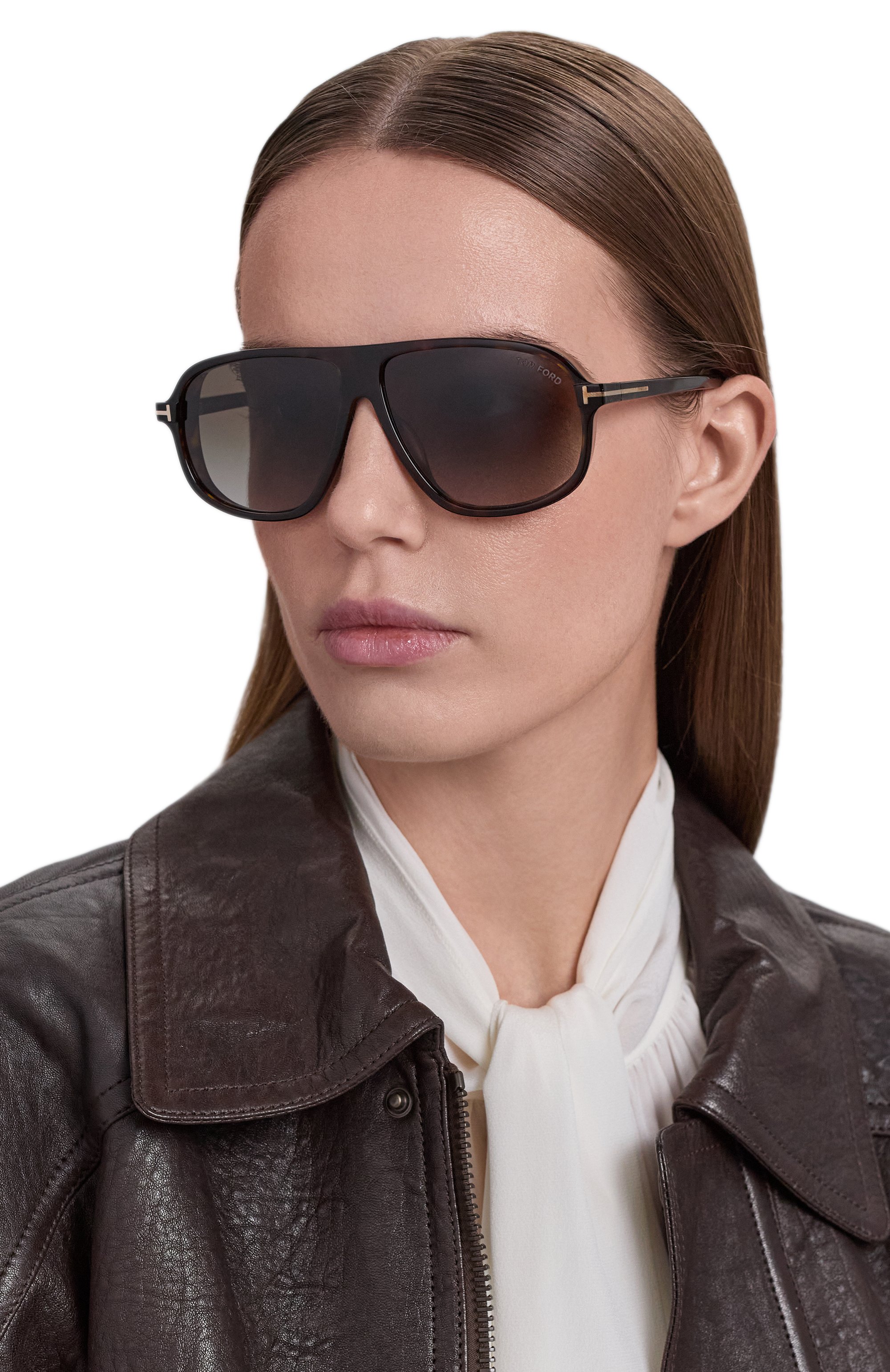 Солнцезащитные очки TOM FORD коричневого цвета по цене 56500 руб., арт. TF1208 52K, фото 3 Солнцезащитные очки TOM FORD, арт. TF1208 52K, фото 3