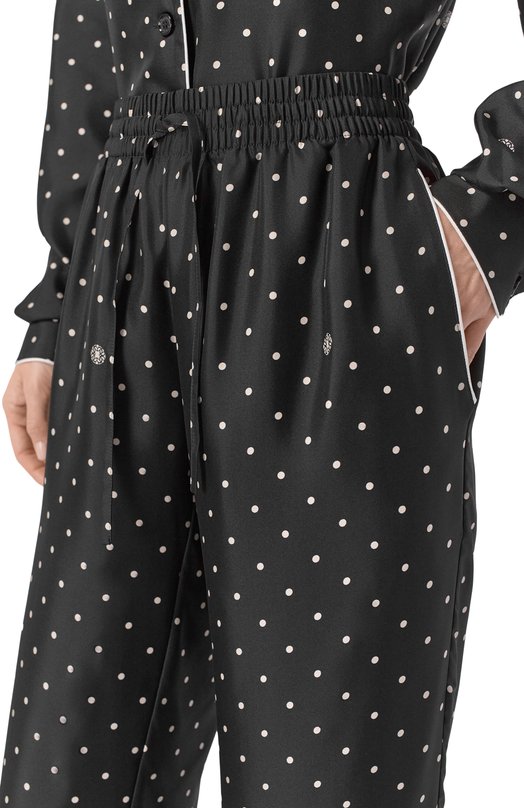 Атласные брюки Elie Saab P0181PR26/TL002 Чёрный  P0181PR26/TL002 Фото 5