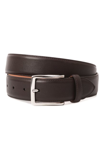 Мужской кожаный ремень CORNELIANI коричневого цвета, арт. 25V316-2520808 | Фото 1 (Материал: Натуральная кожа; Нос: Не проставлено; Материал сплава: Проставлено)