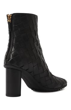 Женские кожаные ботильоны atomic BOTTEGA VENETA черного цвета, арт. 811087 V2ED0 | Фото 5 (Драгоценные камни: Проставлено; Каблук высота: Высокий; Материал внешний: Натуральная кожа; Подошва: Плоская; Материал сплава: Проставлено; Материал утеплителя: Без утеплителя; Каблук тип: Устойчивый)