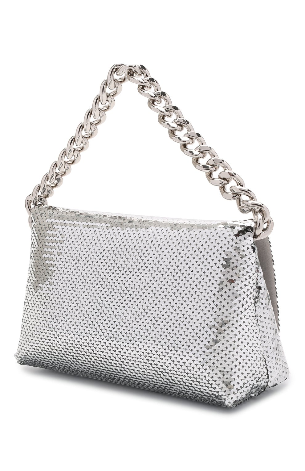 Сумка label mini TOM FORD серебряного цвета по цене 174500 руб., арт. L1487P-ISA026, фото 3 Сумка label mini TOM FORD, арт. L1487P-ISA026, фото 3