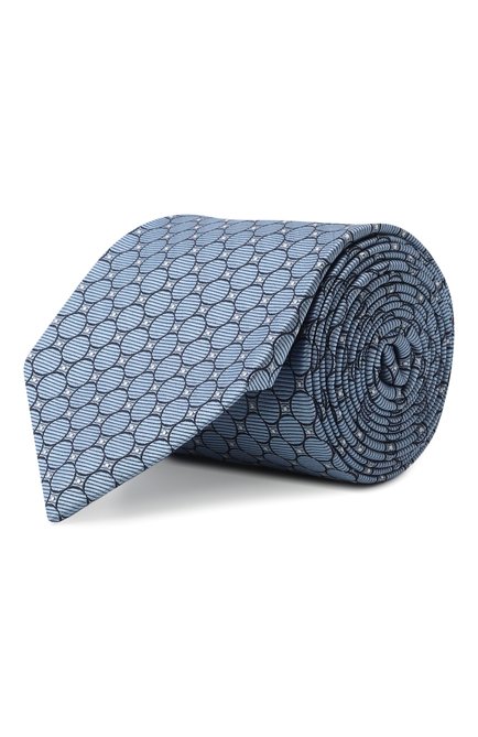 Мужской шелковый галстук ZEGNA голубого цвета, арт. M.1P.91_8/Z9D04TA9 | Фото 1 (Материал: Текстиль, Шелк; Материал сплава: Проставлено; Нос: Не проставлено)