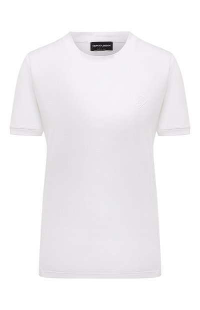 Женская хлопковая футболка GIORGIO ARMANI, арт. 3KAM56/AJVIZ/U0BN