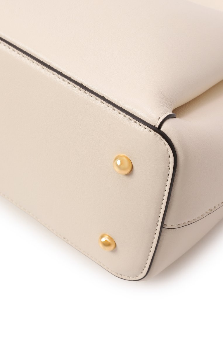 Женская сумка iris large FURLA кремового цвета, арт. WB01462/BX3197 | Фото 3 (Драгоценные камни: Проставлено; Материал сплава: Проставлено; Размер: large; Материал: Натуральная кожа)