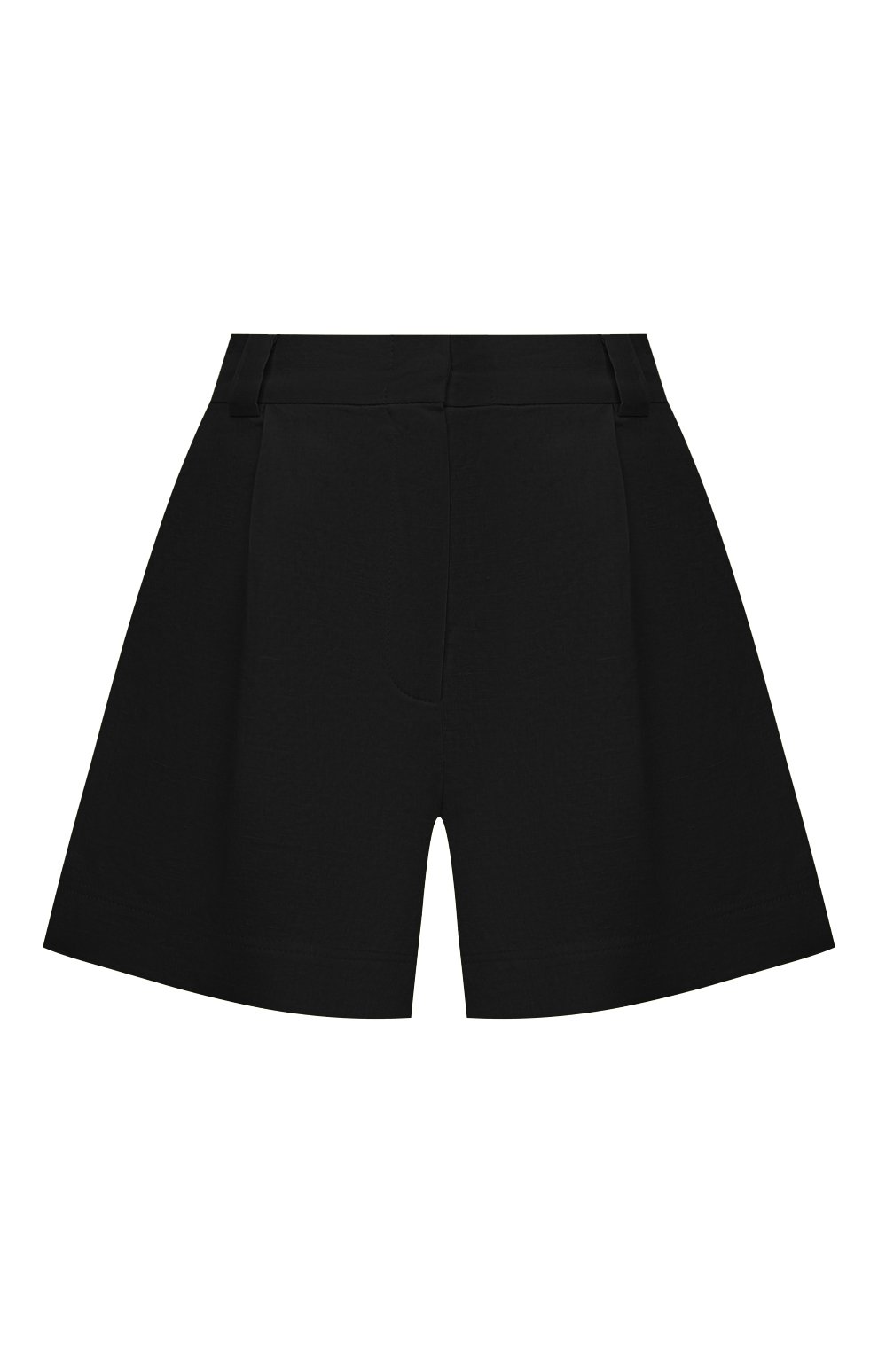 Шорты изо льна и хлопка A MERE CO черного цвета по цене 19100 руб., арт. AMC-RSS21-42BL, фото 1 Шорты изо льна и хлопка A MERE CO, арт. AMC-RSS21-42BL, фото 1