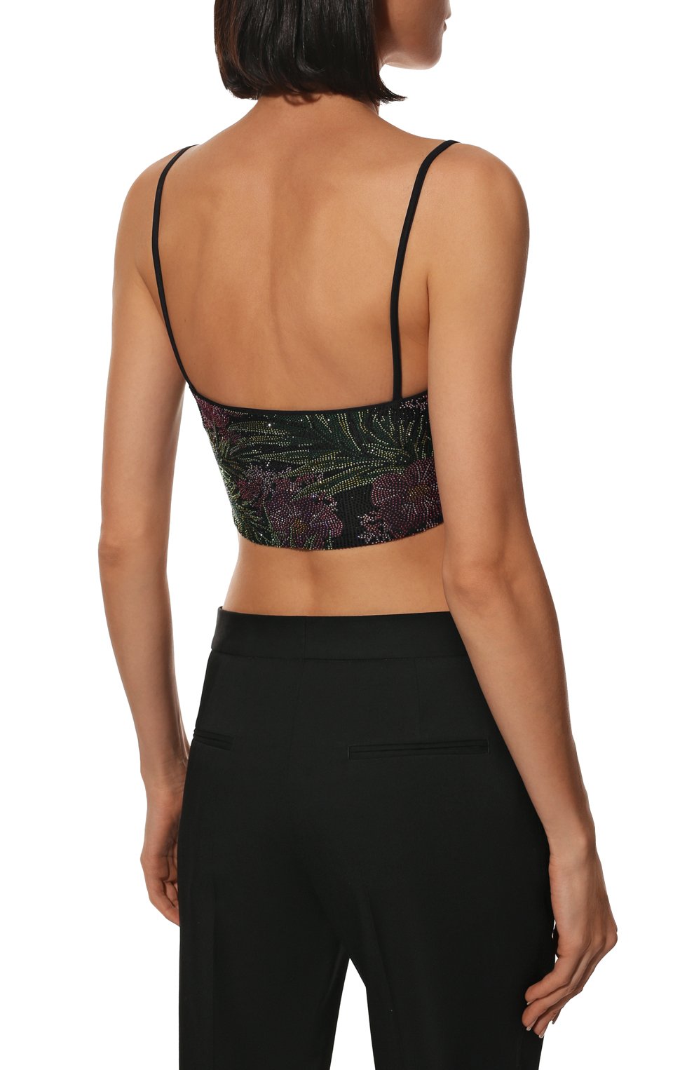 Бра-топ с отделкой стразами GIUSEPPE DI MORABITO, арт. SS22142T0-147FL, фото 4