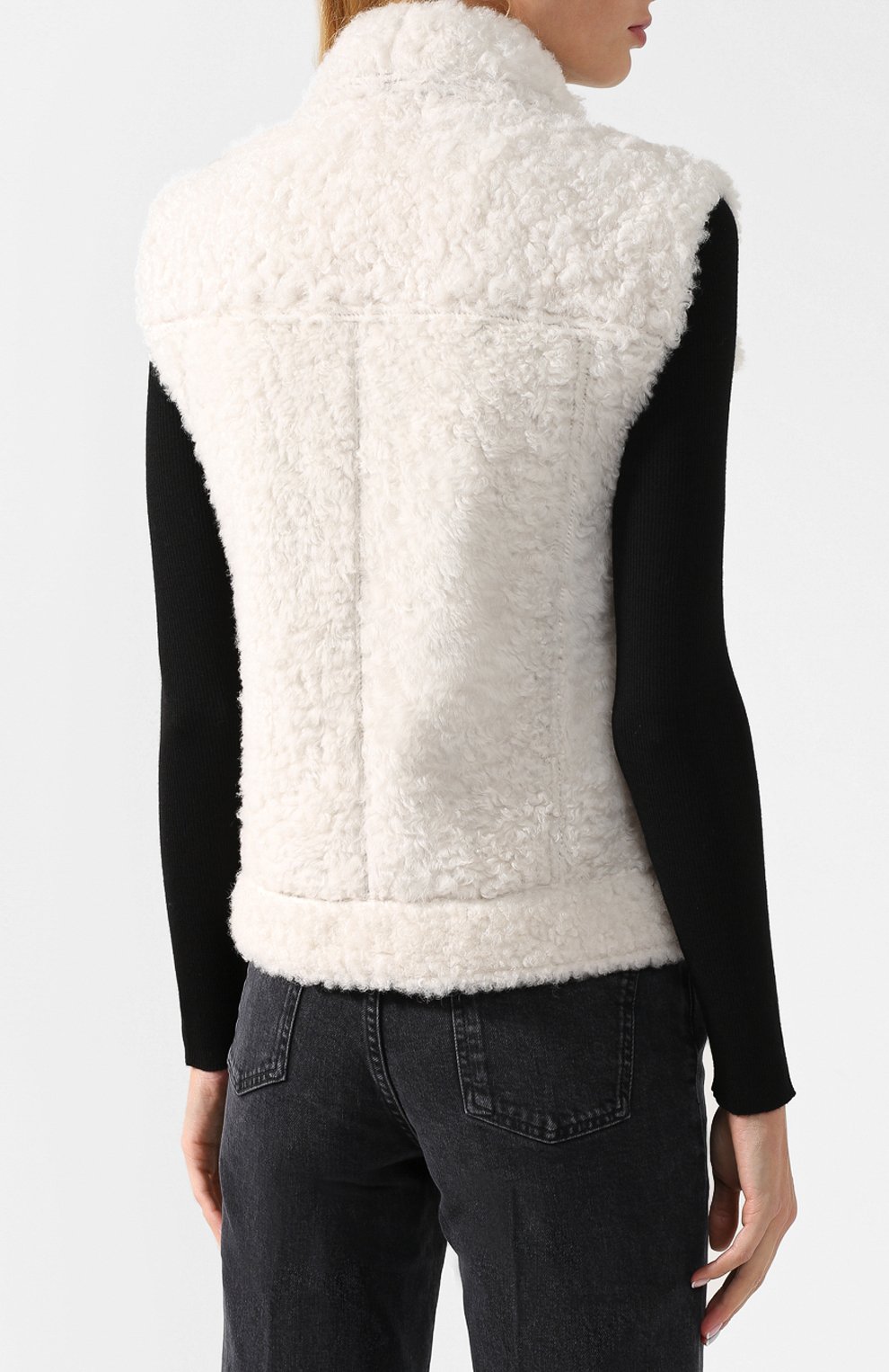 Меховой жилет из овчины BRUNELLO CUCINELLI, арт. MPBRG8078, фото 4